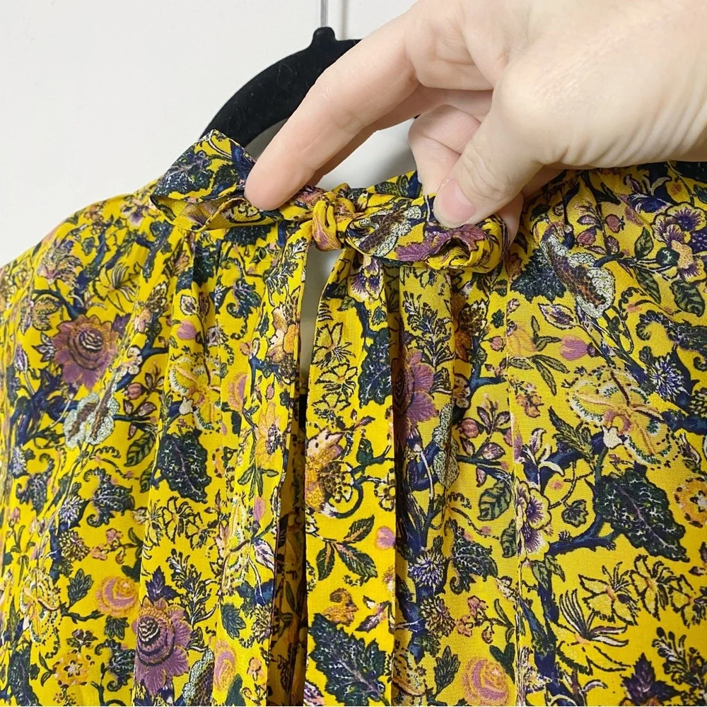 Madewell x Karen Walker Silk Print Gennaker Top - Picture 12 of 15